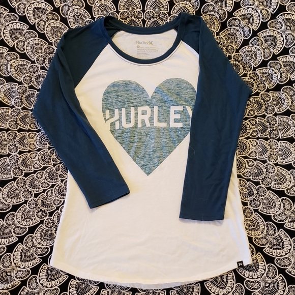 Hurley Womens Sea U Later Raglan Long Sleeve T-Shirt
